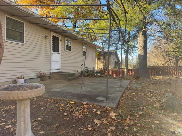 back of house featuring a patio area