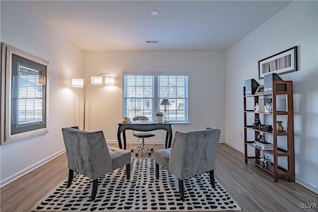 interior space featuring light wood-type flooring