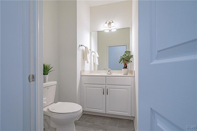 3855 Victors Way, Bethlehem Twp, PA 18045 - bathroom with tile patterned floors, vanity, and toilet