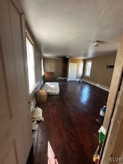 interior space featuring dark hardwood / wood-style flooring