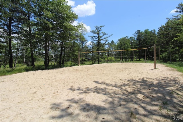 surrounding community with volleyball court