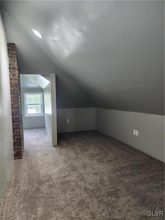 4400 Little Gap Rd, Lower Towamensing Tp, PA 18058 - additional living space with carpet and lofted ceiling