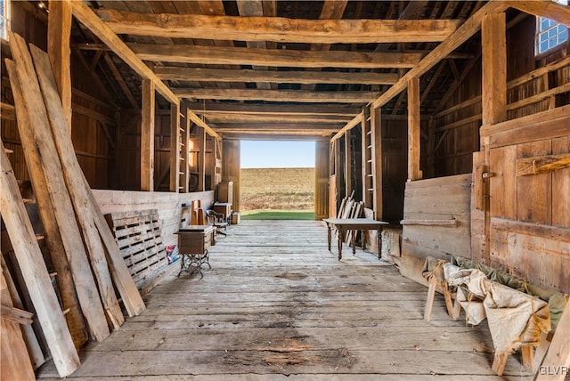 view of horse barn