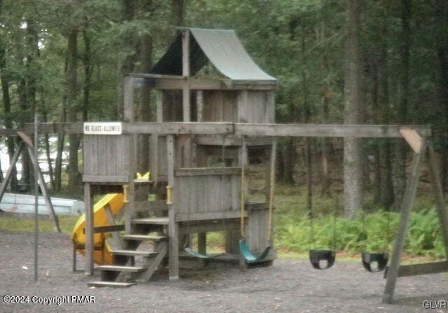 view of jungle gym