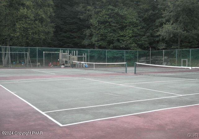 view of tennis court