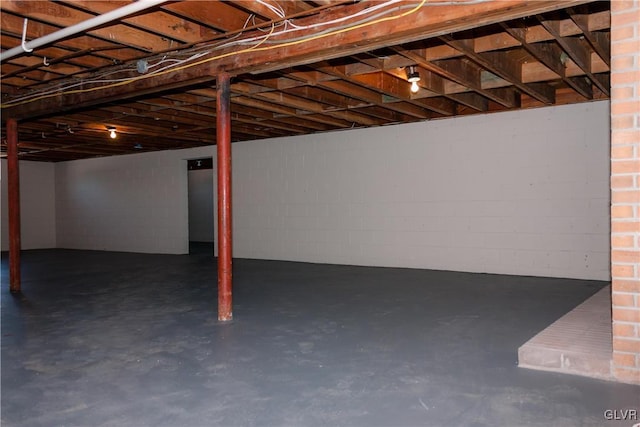 view of basement