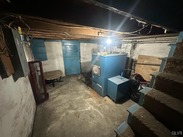 view of basement