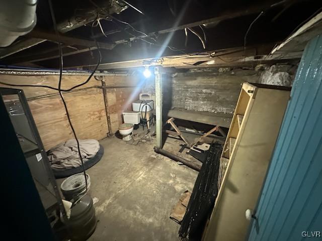 view of basement