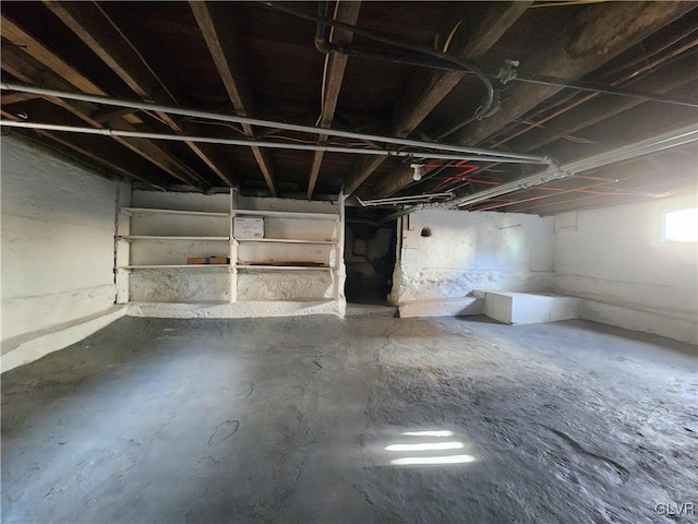 view of basement