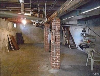 view of basement