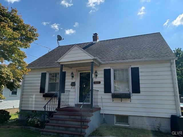 view of bungalow-style home