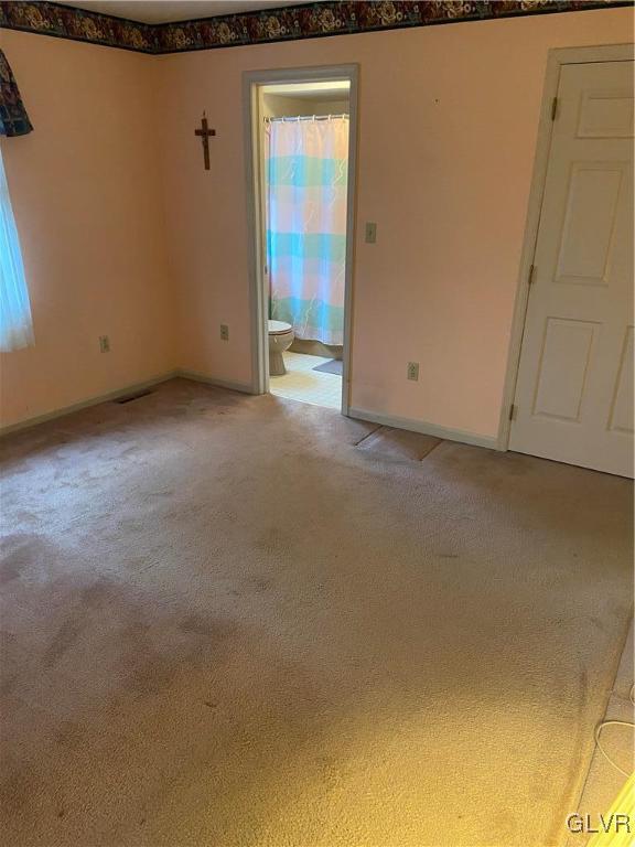 view of carpeted empty room