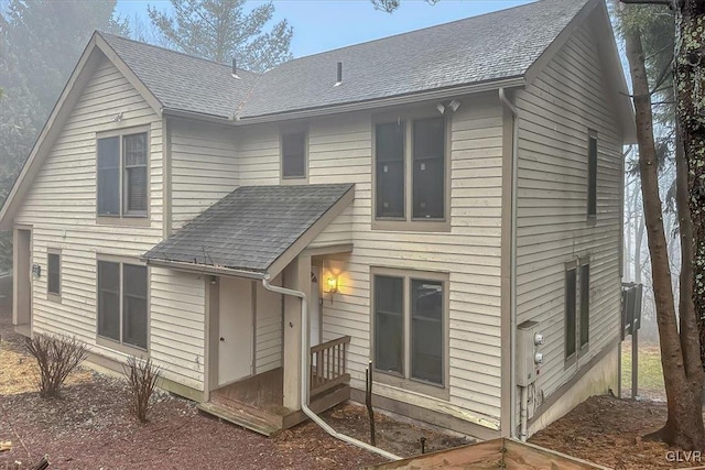 view of rear view of property