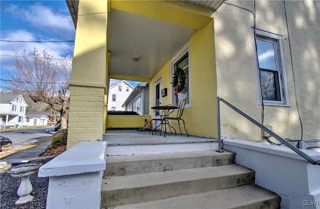 view of stairway