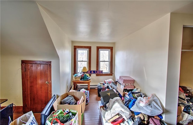 812 Lehigh St, Jim Thorpe Borough, PA 18229 - playroom with baseboard heating and wood finished floors