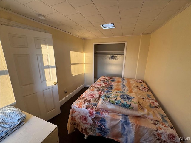 bedroom with a closet