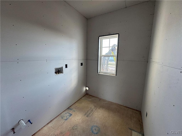 laundry room featuring washer hookup