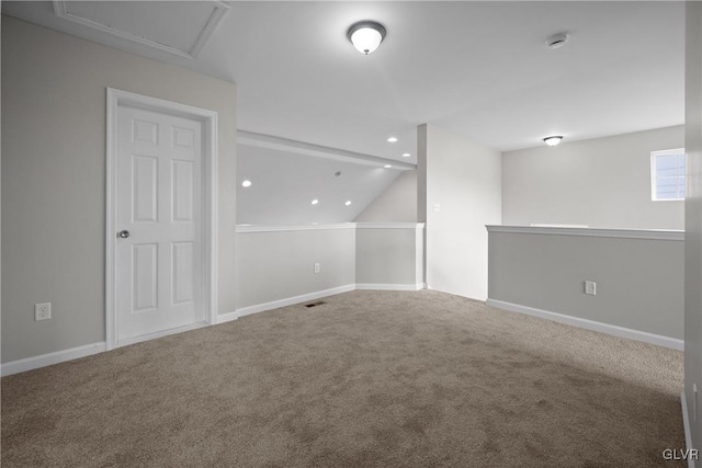 unfurnished room with carpet