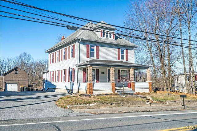 view of front of house with a porch