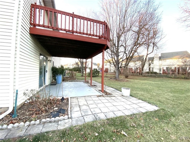 view of patio / terrace featuring a deck