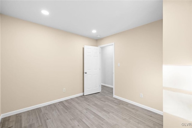 410 Sunset Forest Dr, Pike, PA 18428 - spare room featuring wood finished floors, baseboards, and recessed lighting