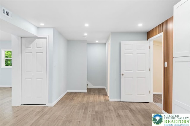 410 Sunset Forest Dr, Pike, PA 18428 - below grade area with light wood-type flooring, recessed lighting, and baseboards