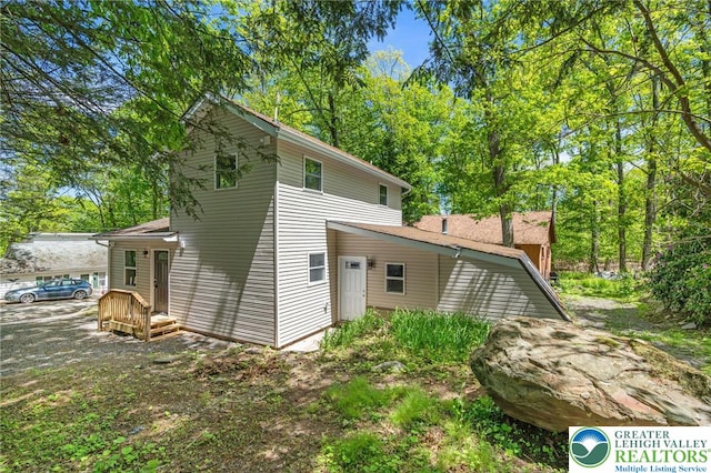 410 Sunset Forest Dr, Pike, PA 18428 - view of rear view of property