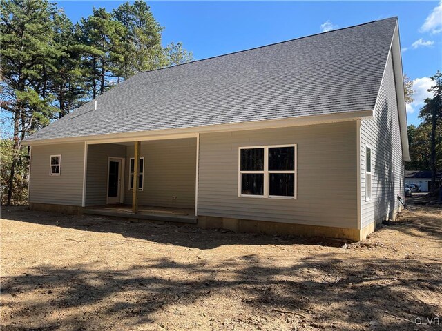 view of rear view of property