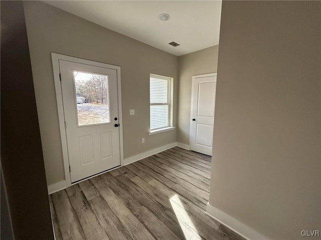 entryway featuring light hardwood / wood-style floors