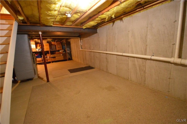 view of basement