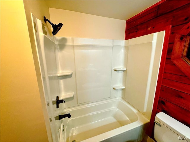 bathroom with  shower combination and toilet