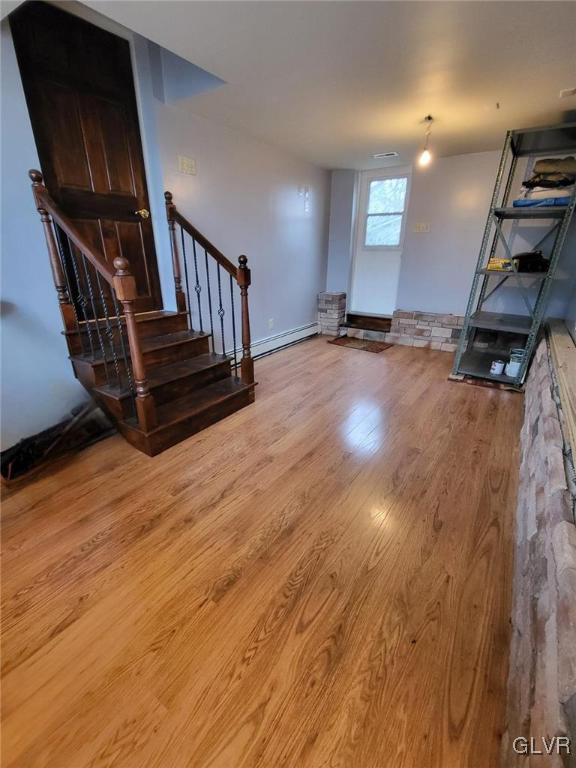 interior space featuring light hardwood / wood-style flooring