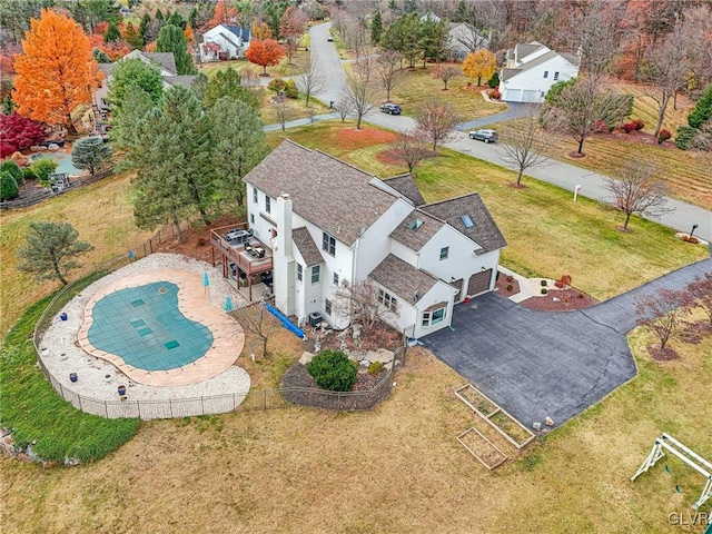 birds eye view of property