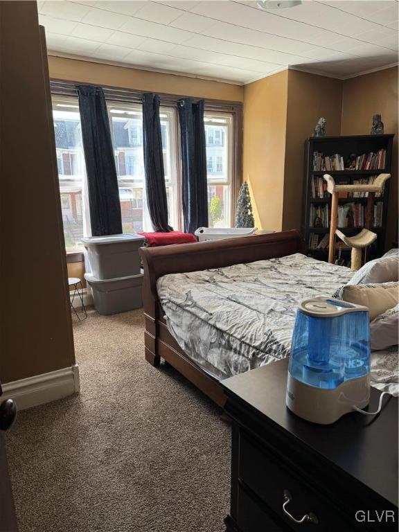 bedroom featuring carpet flooring