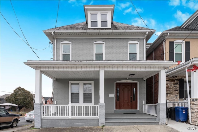 view of front facade with a porch