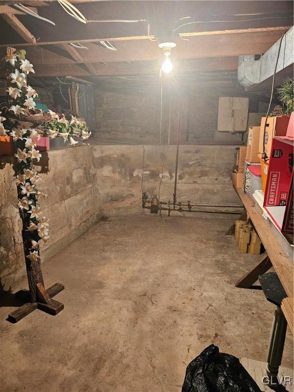 view of basement