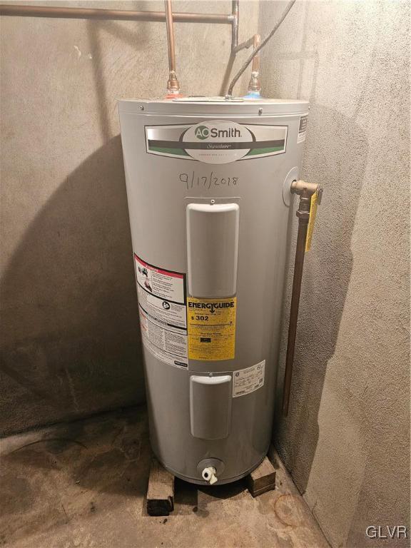 utilities featuring water heater