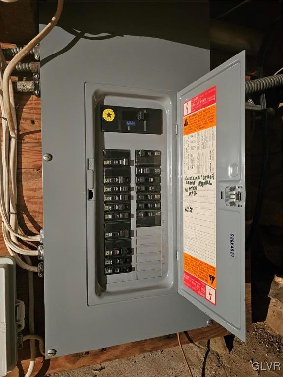 utility room with electric panel