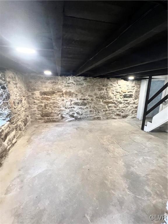 view of basement