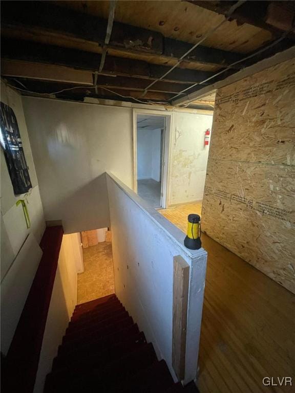 view of basement