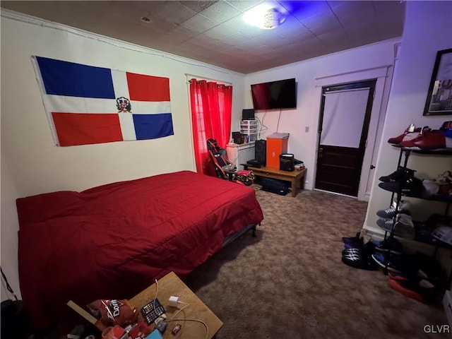 bedroom featuring carpet flooring