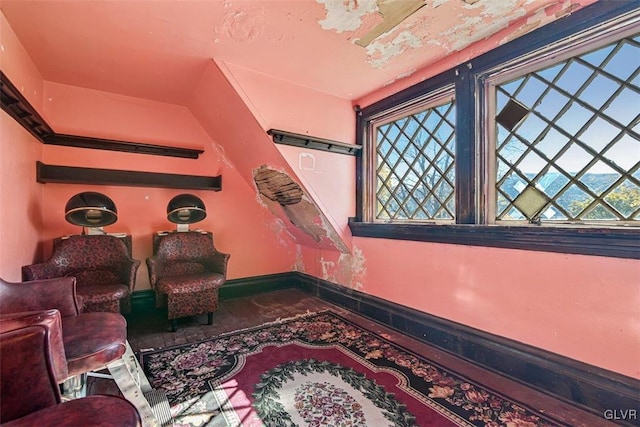 sitting room featuring a wealth of natural light