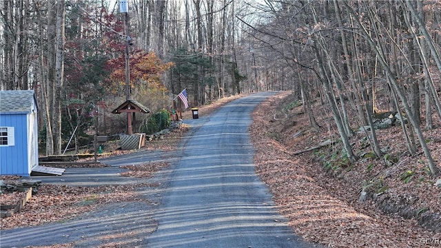 view of road