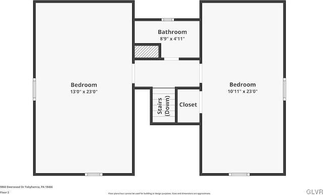 9860 Deerwood Dr, Coolbaugh Twp, PA 18466 - view of floor plan / room layout
