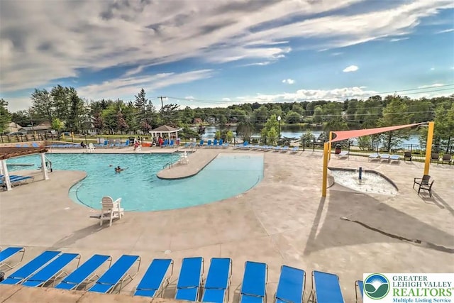 9860 Deerwood Dr, Coolbaugh Twp, PA 18466 - community pool with a patio area