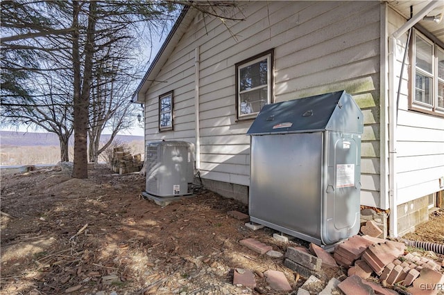 exterior details featuring central air condition unit