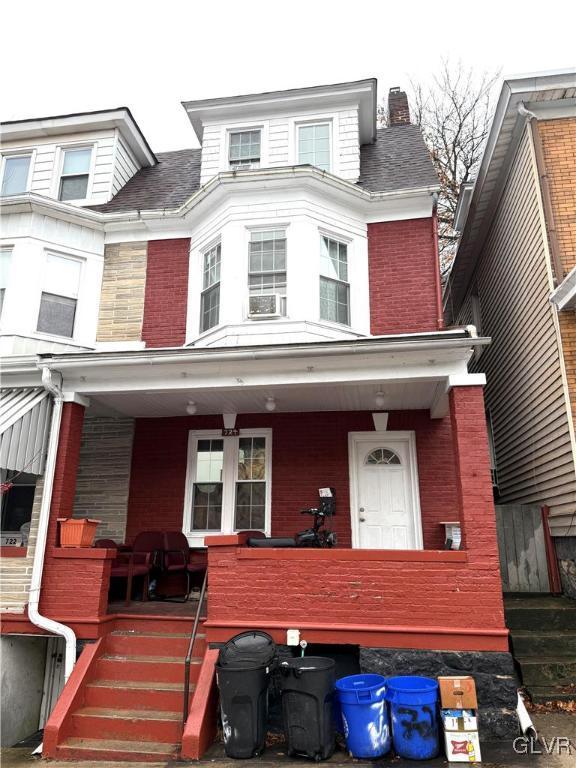 view of front of home with a porch