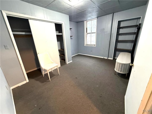 unfurnished bedroom with a closet