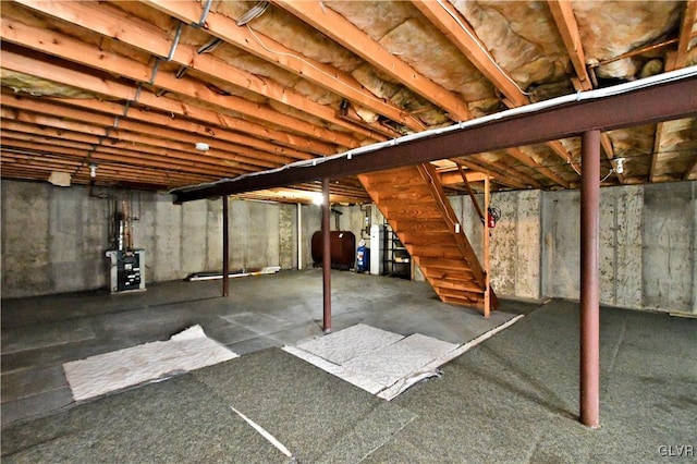 view of basement