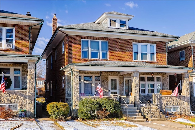 view of front of house featuring a porch